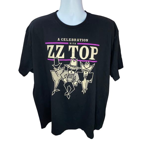 ZZ Top Tour T-Shirt Men’s 3XL A Celebration With ZZ Top 2021 Graphic Band Tee - Picture 1 of 9